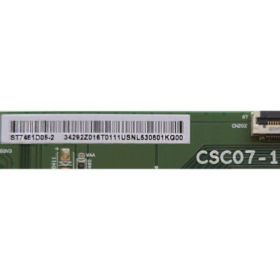 T-CON PARA TV TCL / NUMERO DE PARTE ST7461D05-2 / CSC07-1 / 34292Z016T0111 / DISPLAY ST7461D05-2 VER.2.1 / MODELO 75R655	 - Imagen 2